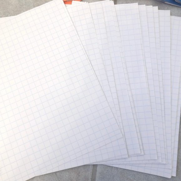 NEW Stationary Duotang Folder Grid Paper Divider - Picture 4 of 7